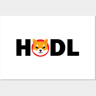 Shiba HODL Posters and Art